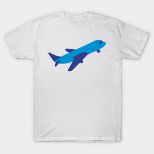 Domestic International Plane Flying Emoticon T-Shirt